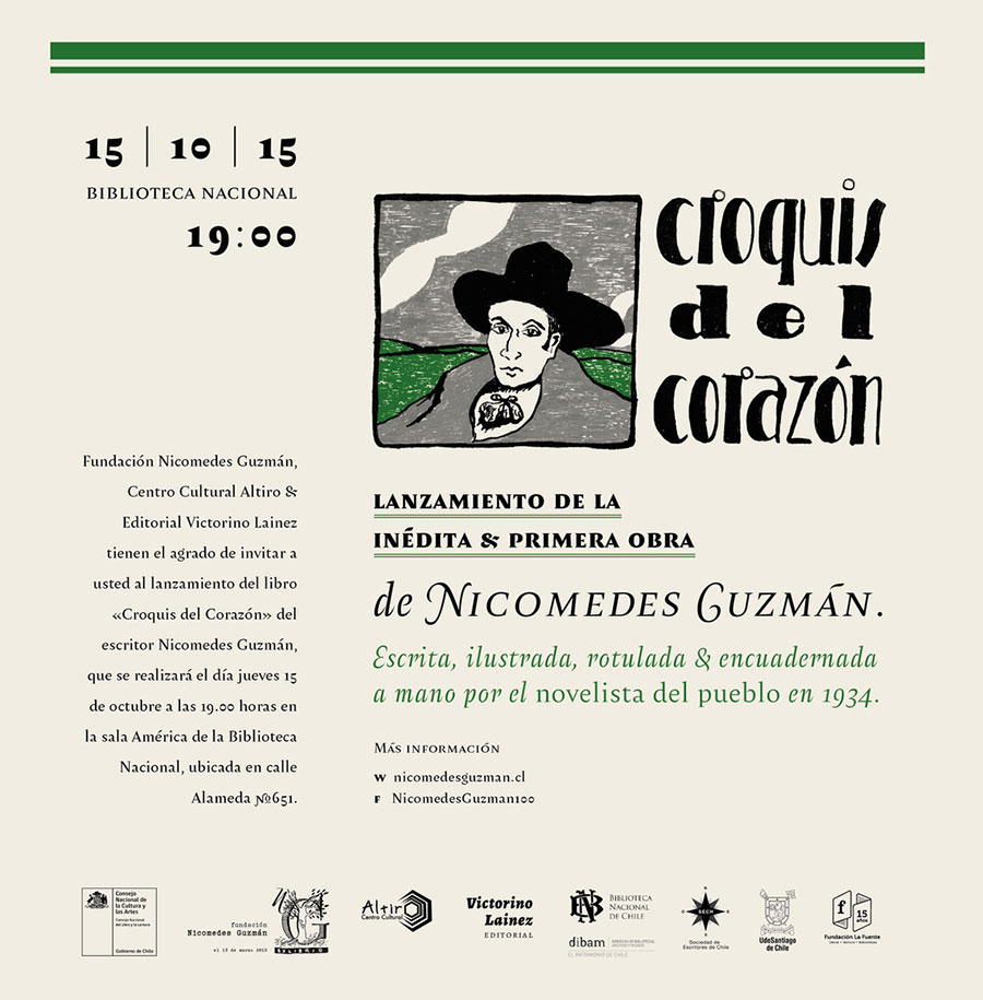 Lanzamiento “Croquis del Corazón”, de Nicomedes Guzmán