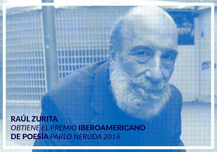 Raúl Zurita obtiene el Premio Iberoamericano de Poesía Pablo Neruda 2016