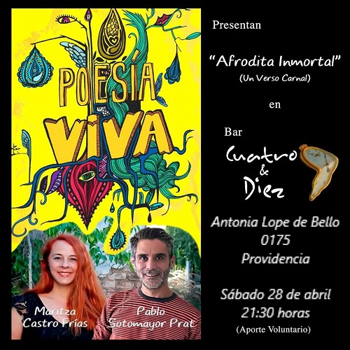 Poesía Viva presenta “Afrodita Inmortal”