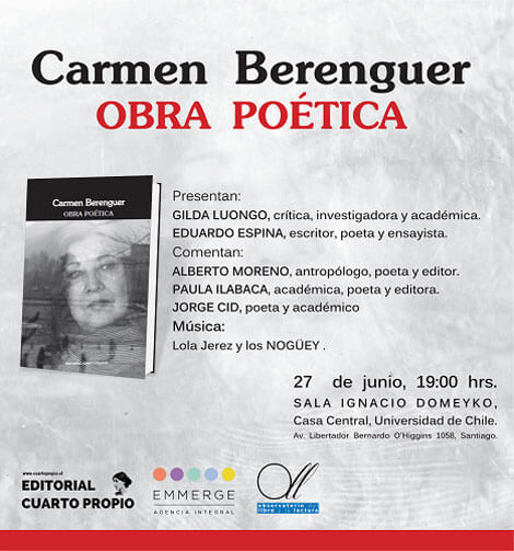 Presentación Obra Poética Carmen Berenguer