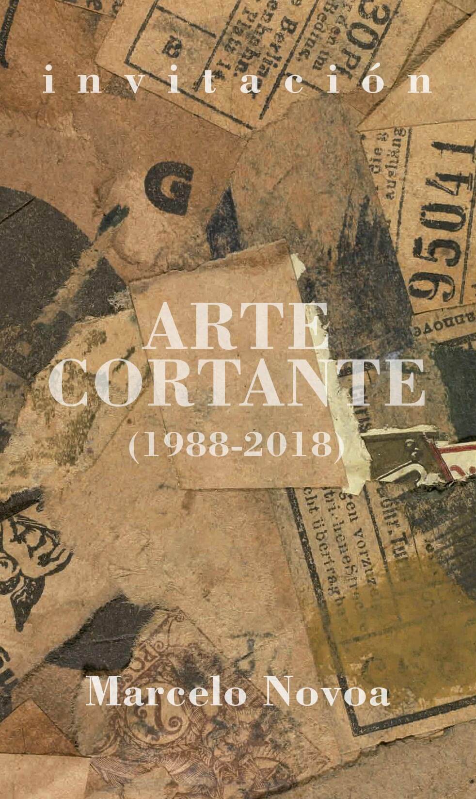 Presentación de arte cortante (1988-2018) de Marcelo Novoa