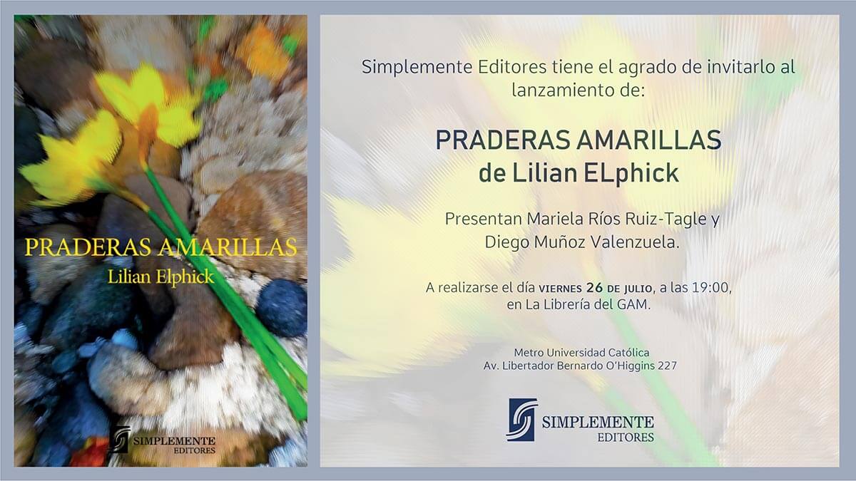 Presentación libro Praderas amarillas de Lilian Elphick