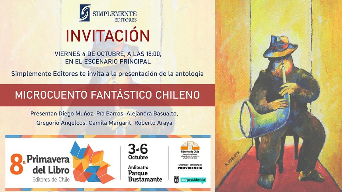 Invitación Microcuento Fantástico En La Primavera Del Libro