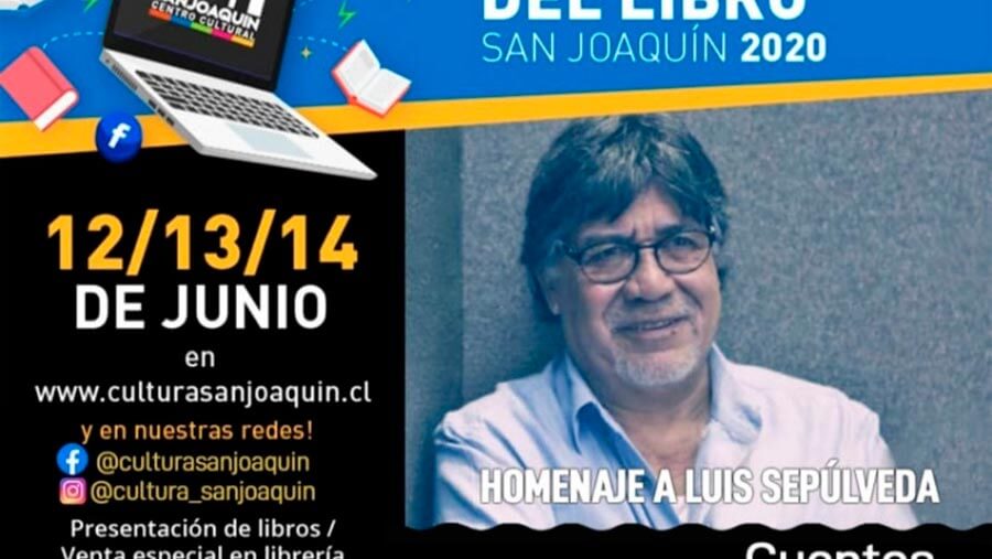 San Joaquín anuncia la Primera Feria Virtual del Libro con homenaje a Luis Sepúlveda