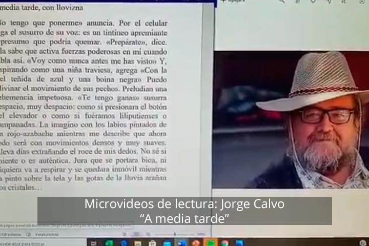 Microvideos de lectura: Jorge Calvo, A media tarde