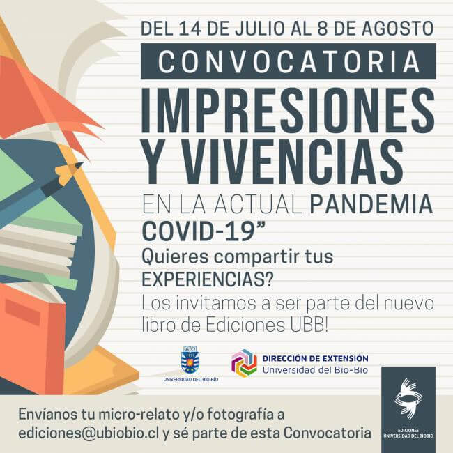 Convocatoria “Impresiones y Vivencias en La Actual Pandemia Covid-19”