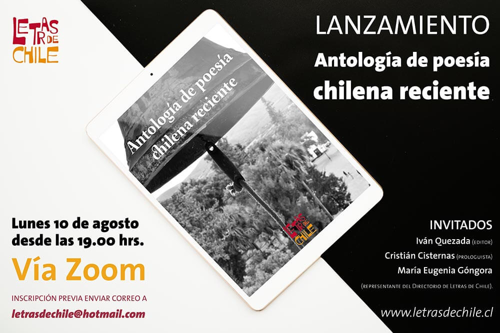 Lanzamiento de Antología de poesía chilena reciente de Letras de Chile