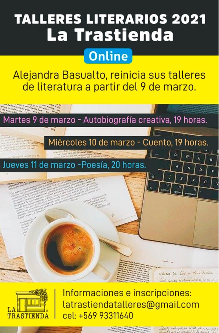 Talleres literarios 2021 La Trastienda