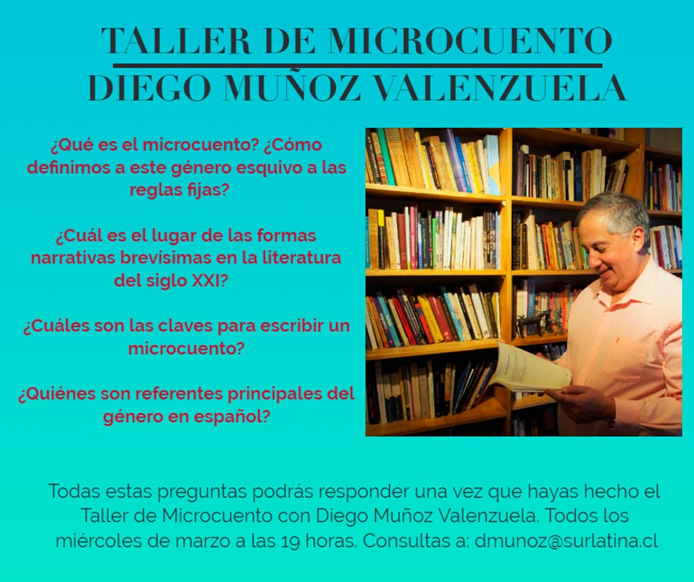 Taller de Microcuento de Diego Muñoz Valenzuela