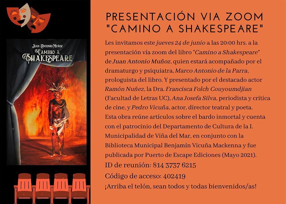 Presentación del libro «Camino a Shakespeare»