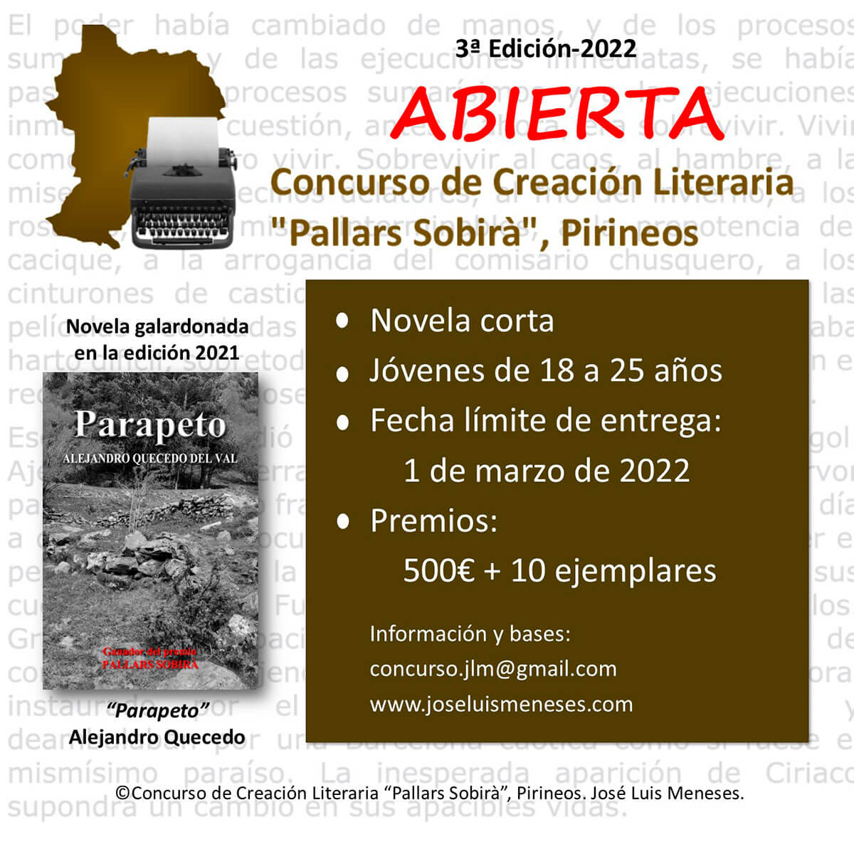 Concurso de Creación Literaria “Pallars Sobirà”