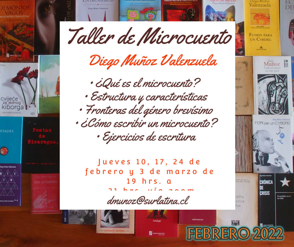 Un taller de microcuentos de 4 sesiones en febrero