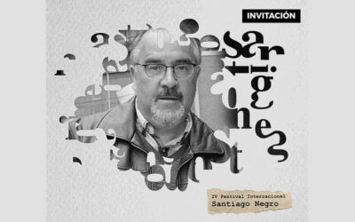 Invitación al encuentro literario y entrega del reconocimiento «Santiago Negro» al escritor Ramón Díaz Eterovic