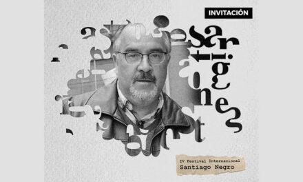 Invitación al encuentro literario y entrega del reconocimiento «Santiago Negro» al escritor Ramón Díaz Eterovic