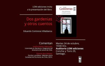 Invitación al lanzamiento del libro “Dos gardenias y otros cuentos” de Eduardo Contreras