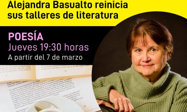 La escritora Alejandra Basualto reinicia su TALLER DE POESÍA 2024