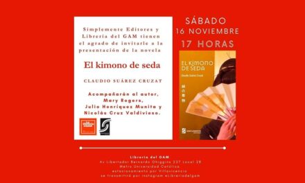 Lanzamiento del libro «El kimono de seda» de Claudio Suárez Cruzat