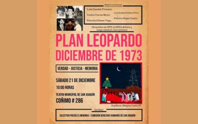 Conmemoración a las víctimas del Plan Leopardo