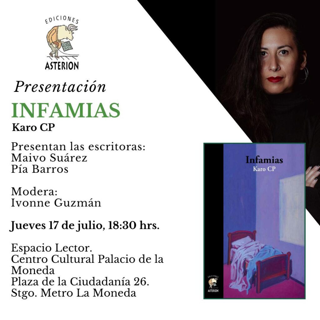 Invitación lanzamiento Infamias
