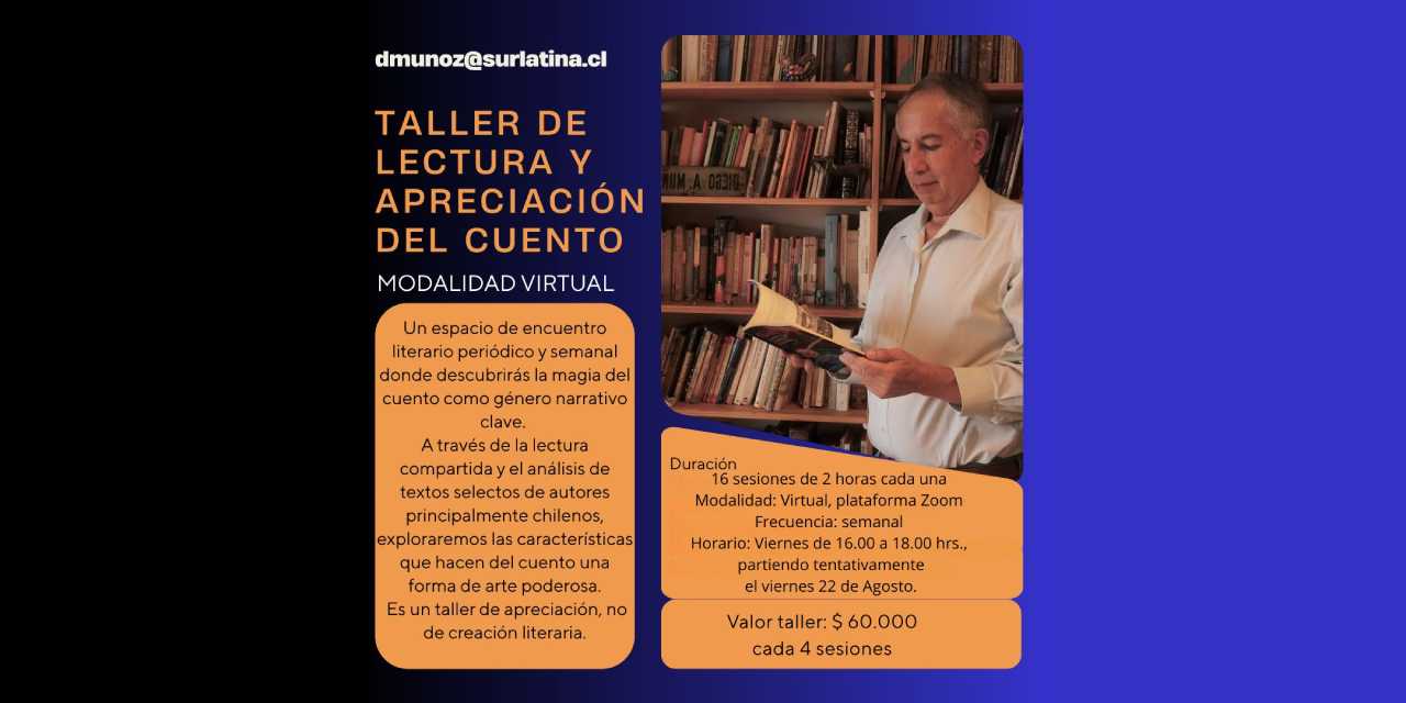 TALLER DE LECTURA Y APRECIACIÓN DEL CUENTO MODALIDAD VIRTUAL