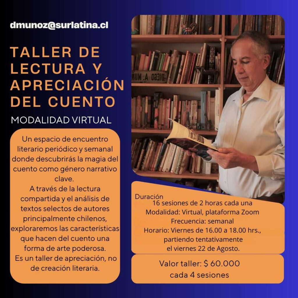 Taller de lectura y apreciación del cuento
Modalidad virtual