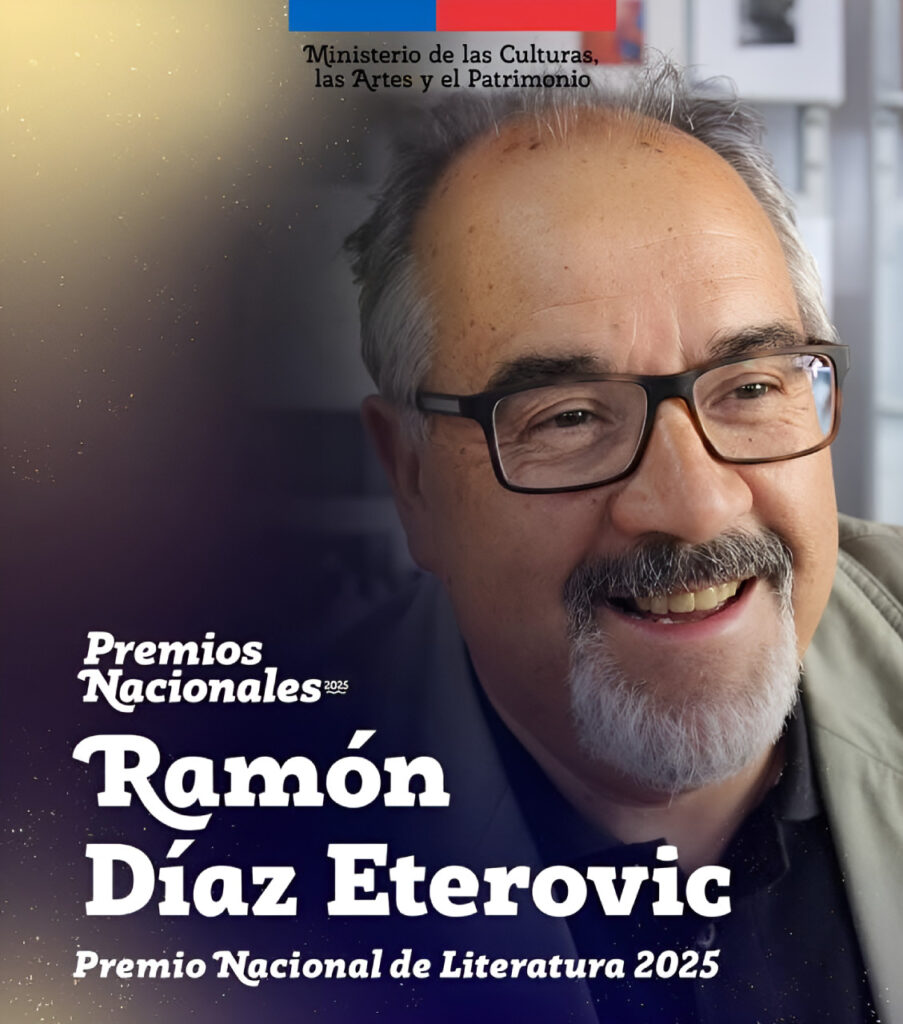 Escritor Ramón Díaz Eterovic, Premio Nacional de Literatura 2025
