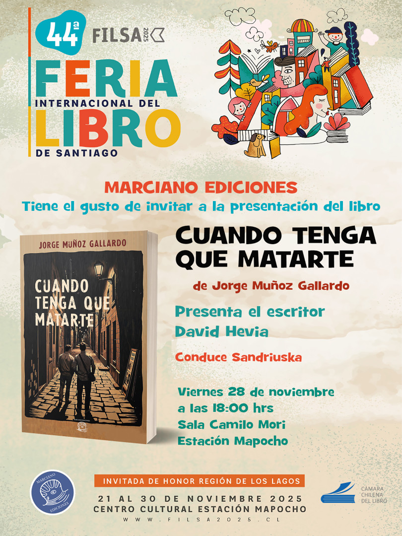 lanzamiento del libro "Cuando tenga que matarte"