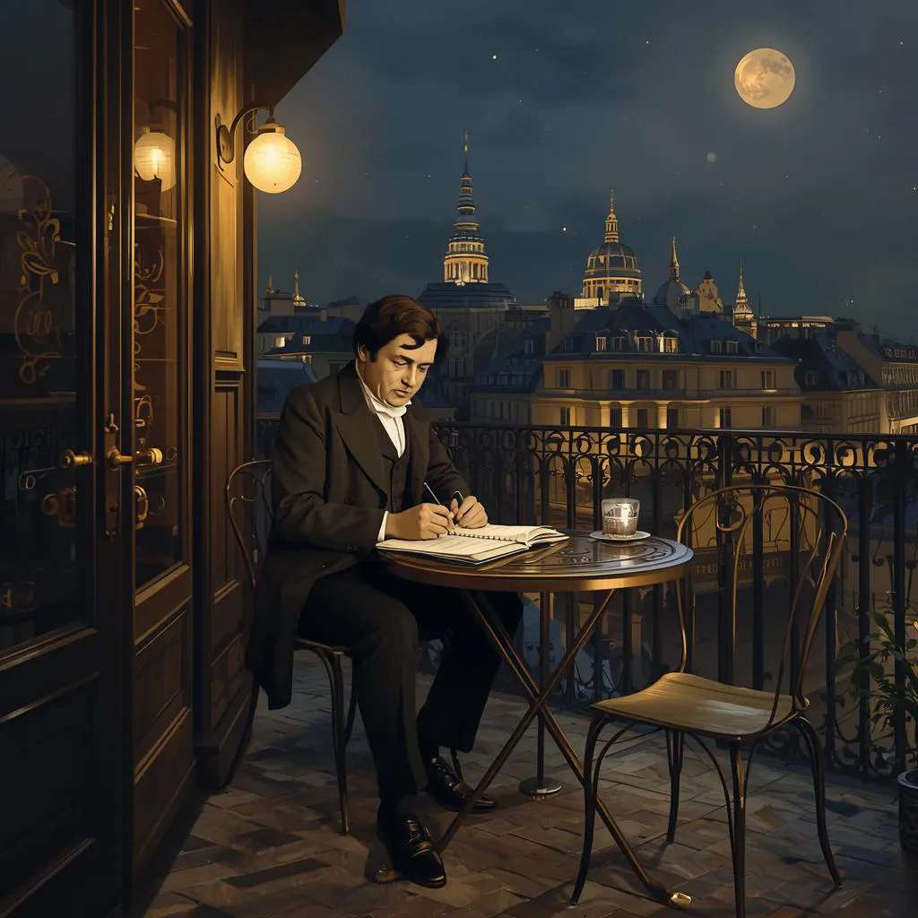 Balzac, en una recreación de Jorge Lillo mediante la tan mentada IA...