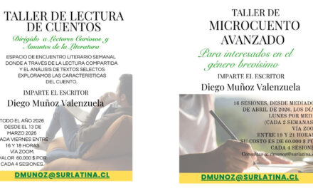 DOS NUEVOS TALLERES DE DIEGO MUÑOZ VALENZUELA