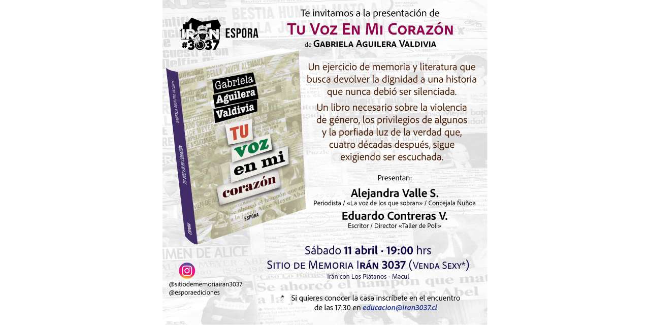 Presentación libro «Tu voz en mi corazón»